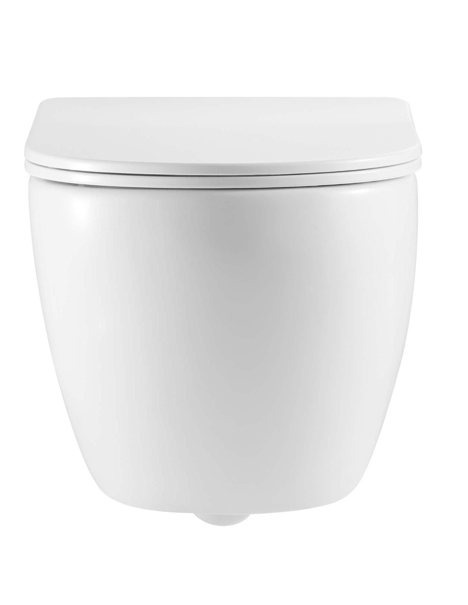 Унитаз подвесной безободковый Aquanet Europa Tornado 531x360x344 мм с сиденьем микролифт AQ1190T-00