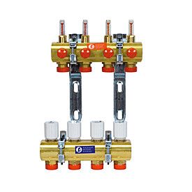 Коллекторный узел Giacomini R553F с расходомерами 1 x 3/4 EK 10 выходов R553FY050
