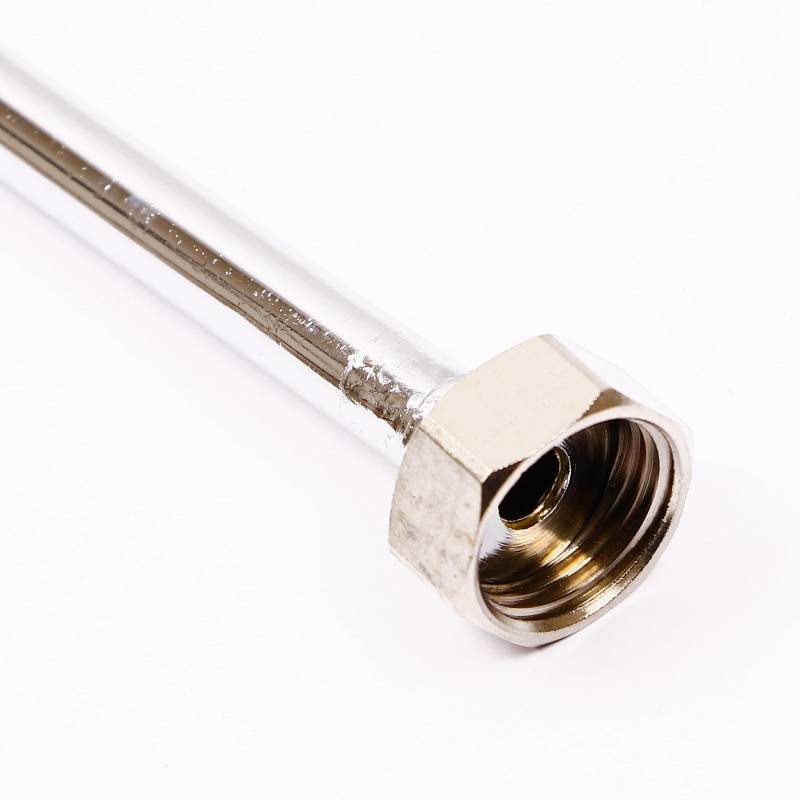 Трубка медная хромированная UNI-FITT 10х1 мм с накидной гайкой 1/2 50 см 592C1205