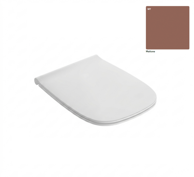 Сиденье для унитаза Globo GENESIS 360x461 мм SoftClose быстросъемное mattone GN020MT