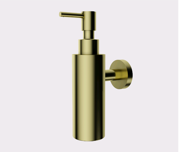 Дозатор для жидкого мыла Omoikiri OM-07 светлое золото 4995097