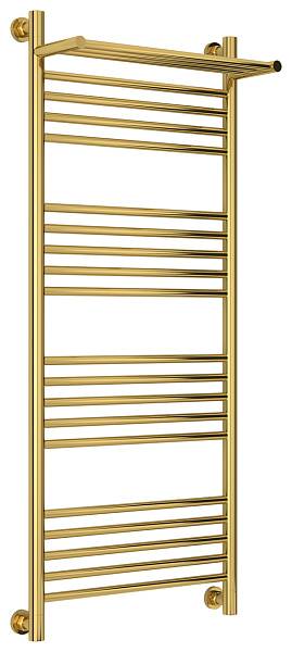 Полотенцесушитель водяной Сунержа Богема+ с 1 полкой 500x1200 мм золото 03-0223-1250