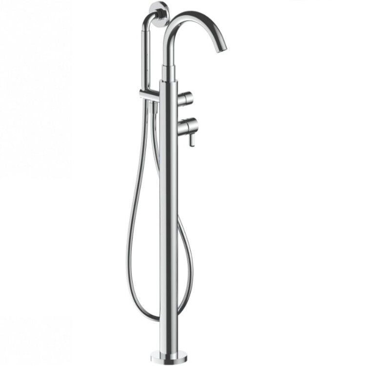 Смеситель для ванны Fantini Icona Classic напольный с ручной лейкой хром 5302R080B