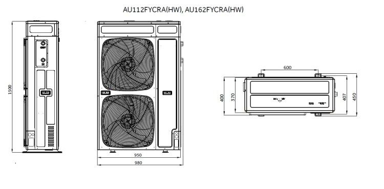 Тепловой насос Haier Super Aqua ATW Monobloc AU162FYCRA(HW)