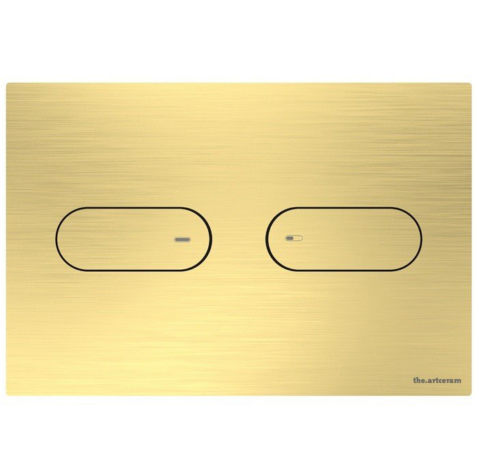 Клавиша смыва Artceram Inox 711 245х165 мм латунь брашированная PVD 711000HB