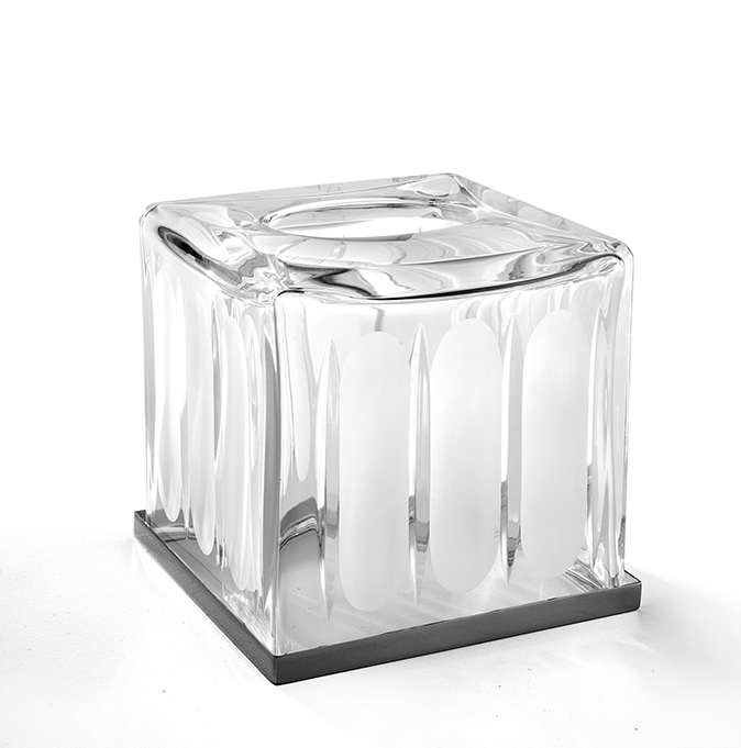 Контейнер для бумажных салфеток 3SC Montblanc настольный 130x130x150 мм хром MB71ACRSL