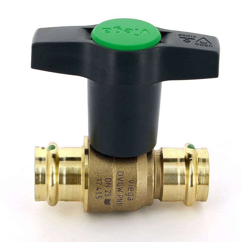 Кран шаровой Viega Easytop пресс 28 мм бронза SC-Contur 746407