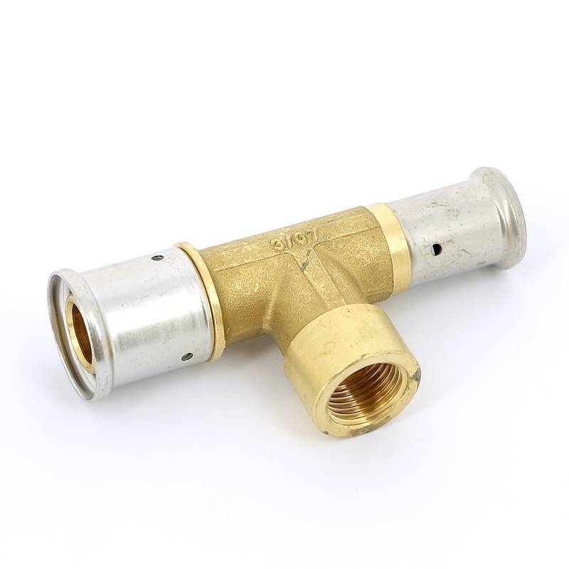 Тройник пресс-В Henco 26x1/2x20 мм 13P-260420