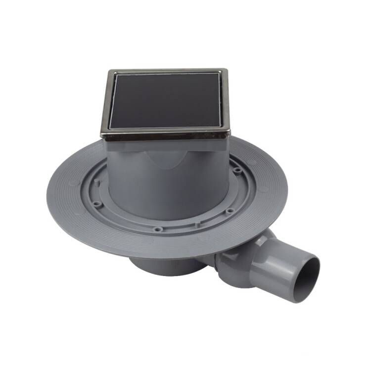 Трап для душа Pestan Confluo Standard Dry 1 Black Glass 100x100 мм DN 50 13000101