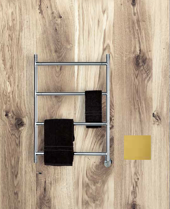 Полотенцесушитель электрический Margaroli Sereno 380х704.5 мм Box Brushed Gold 572/4