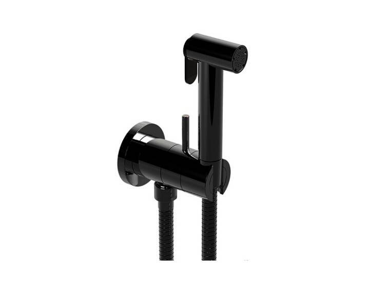 Гигиенический душ Cisal Idroscopini со шлангом и держателем черный матовый TT00794540