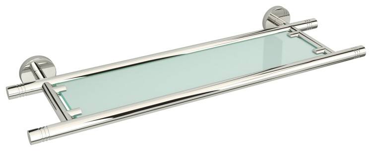 Полка стеклянная Сунержа Каньон сталь 00-3003-0500