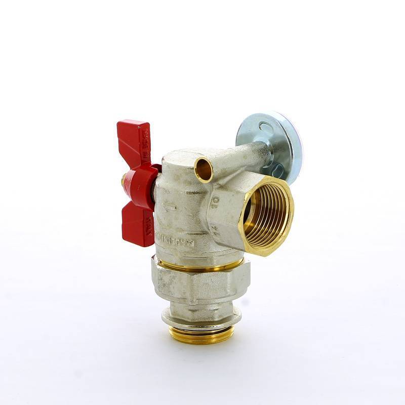 Комплект шаровых кранов угловых Emmeti Progress 1 НВ с термометром 2 шт 01306264