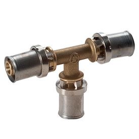 Тройник Giacomini RM151 40x3.5-20x2-40x3.5 мм латунь RM151Y145