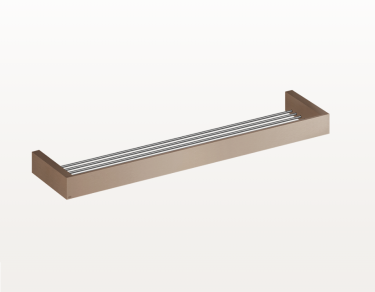 Полка Gessi Rettangolo 600x120x35 мм Copper Brushed PVD 20949708