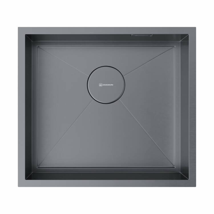 Кухонная мойка OMOIKIRI Kasen 49-U/IF 490x440 мм вороненая сталь 4997055