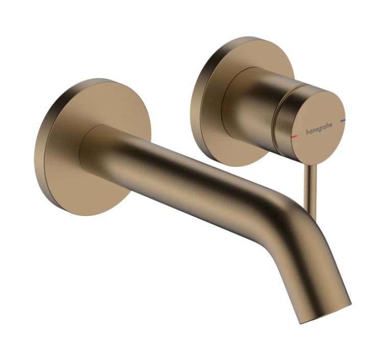 Смеситель для раковины Hansgrohe Tecturis S 150 Fine шлифованная бронза 73350140