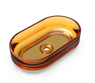 Раковина накладная KNIEF Ellipse Shape 550x320 мм Arangonit 70203050