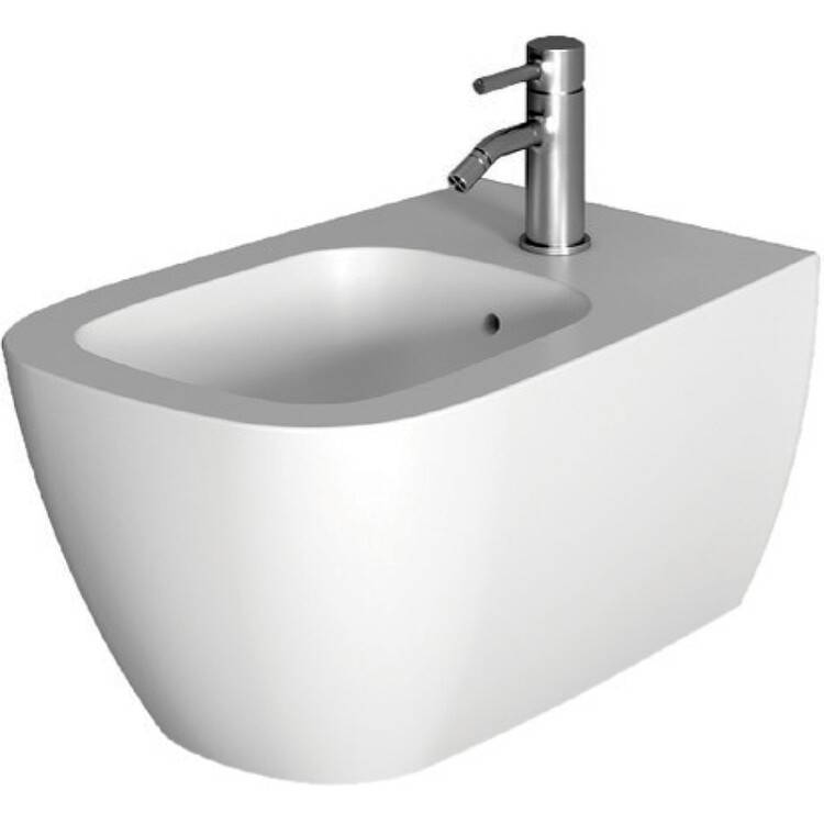 Биде подвесное Ceramica Alice Wunder 530x360x285 мм белый матовый 45010109