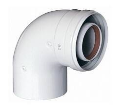 Отвод коаксиальный BAXI 90° 80/125 мм 71414051