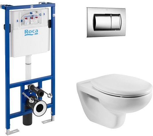 Комплект инсталляция с унитазом Roca Mateo 4 в 1 микролифт 893100010