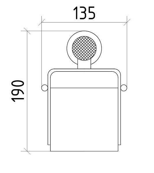 Держатель туалетной бумаги Boheme Royal Cristal с крышкой хром 10921-CR
