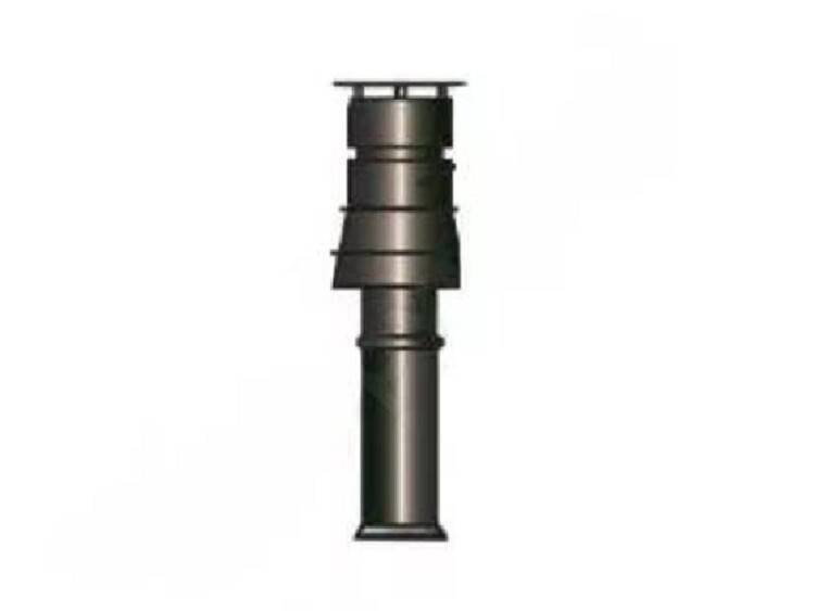 Дымоход коаксиальный вертикальный De Dietrich 80/125 мм PPS чёрный DY843