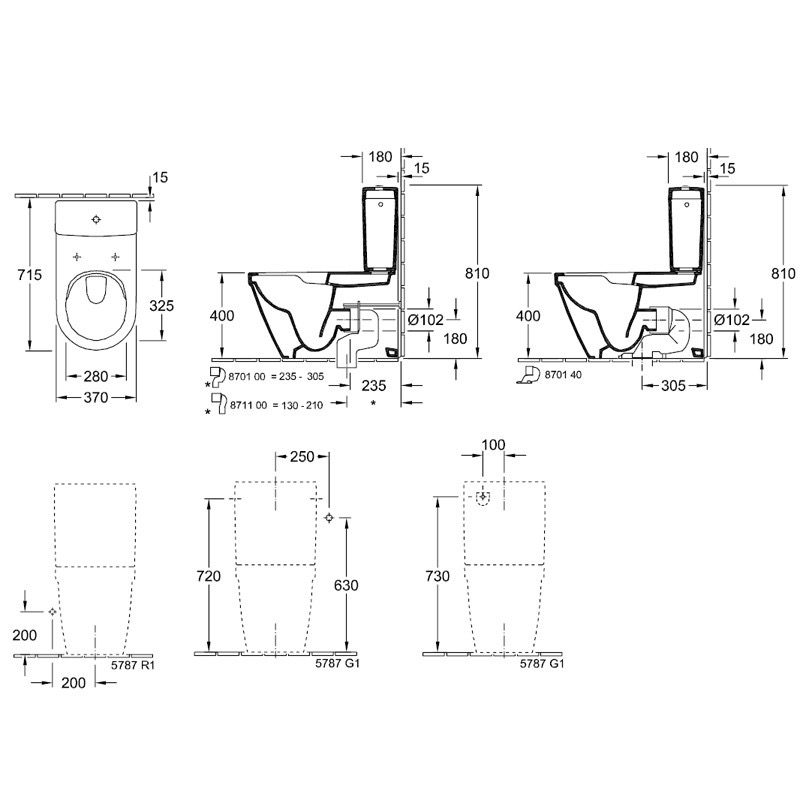 Унитаз напольный Villeroy & Boch Architectura 5691R001