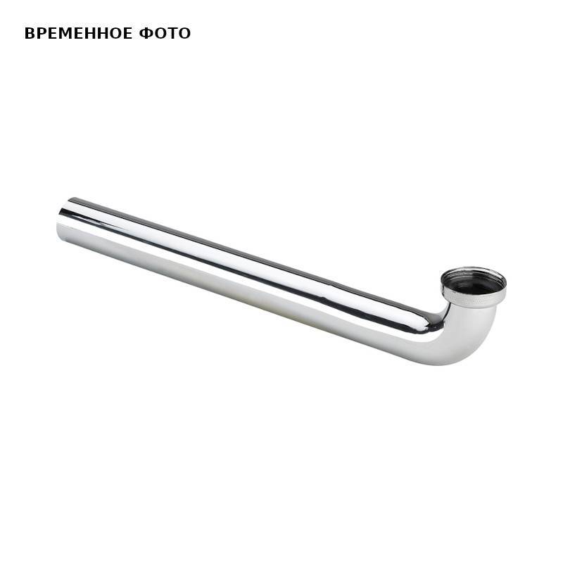 Отводящее колено Viega 90° 1 1/4 x 350 мм латунь хром модель 5621.24 575588