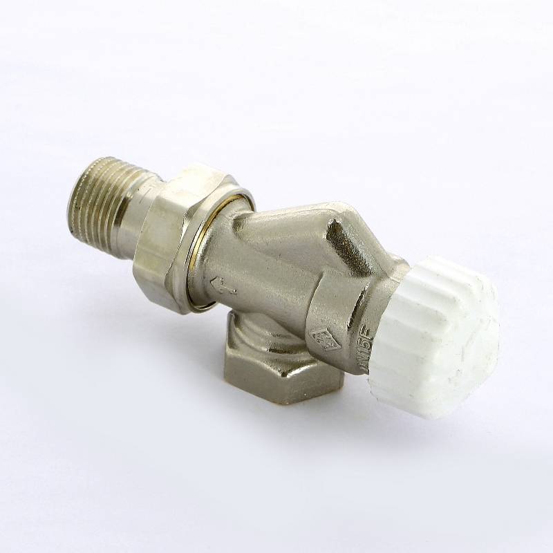 Вентиль термостатический Uni-Fitt угловой-осевой HB 1/2 никелированный 163N2000