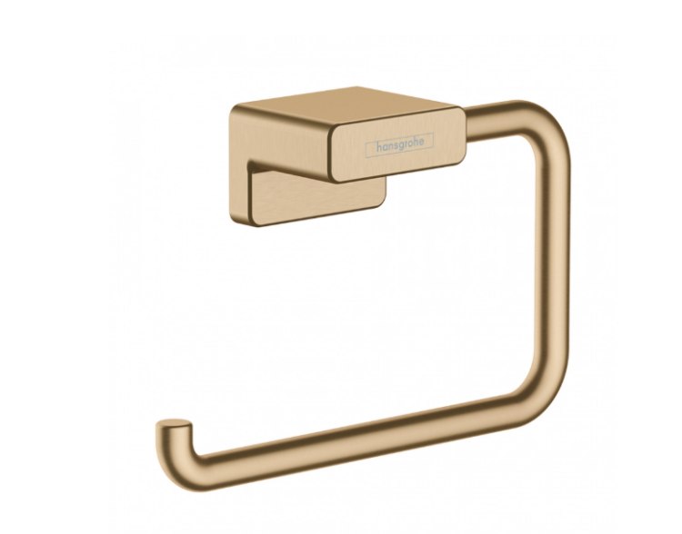 Бумагодержатель Hansgrohe AddStoris шлифованная бронза 41771140