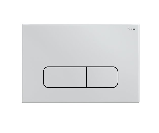 Панель смыва, РЕХАУ, NOVA ELLIPSE 001, для унитаза, шгв 245-12.6-165, с овальными клавишами, пластик, цвет-белый глянцевый