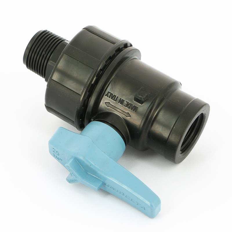 Кран шаровый обжимной Unidelta 1072 25 x 3/4 Н для труб ПНД 1072025003001