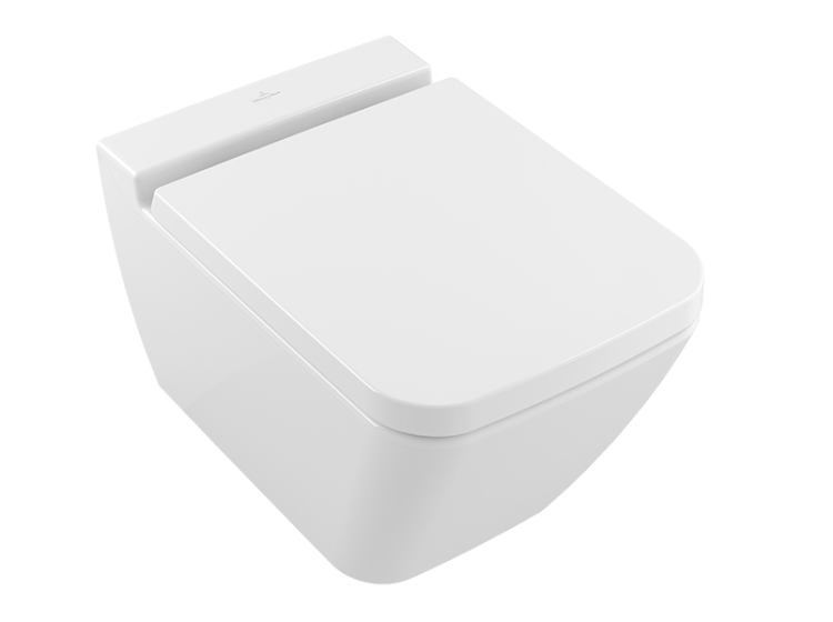 Унитаз подвесной Villeroy & Boch Finion 375x560 мм CeramicPlus альпийский белый 4664R0R1