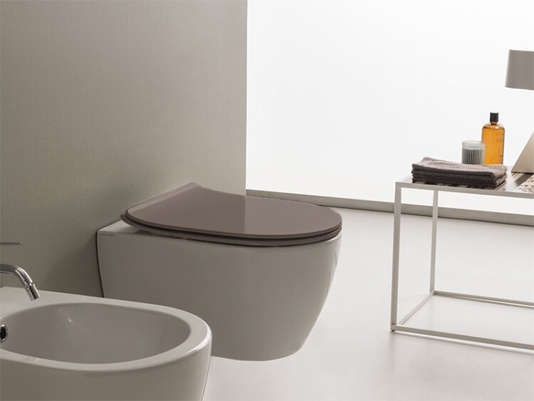 Сиденье для унитаза Scarabeo Moon/Glam песочный матовый 5535/B52