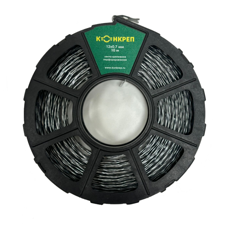 Монтажная лента волнообразная Конкреп 12x0.7 мм 10 м оцинкованная 0835012R