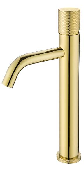 Смеситель для раковины высокий Boheme Stick Gold Touch Gold 122-GG.2
