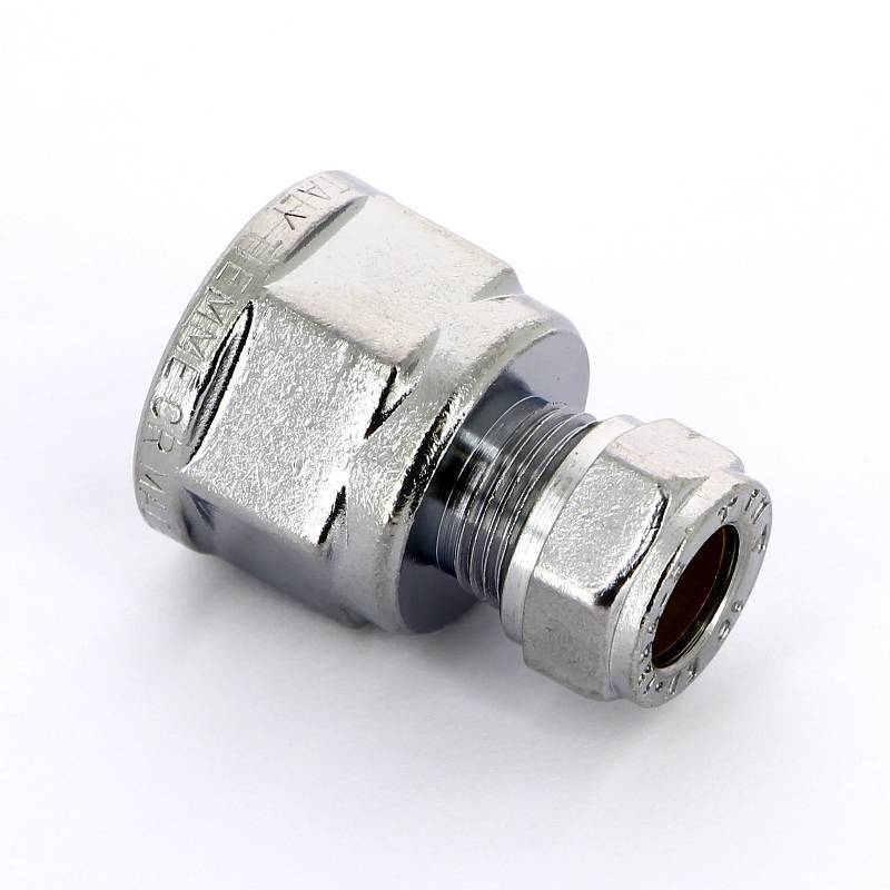 Муфта обжимная хромированная Tiemme 10x1/2 ВР 1130005