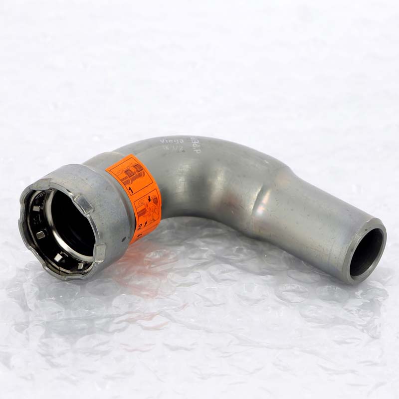 Угольник-вставка 45° пресс Viega Megapress 1/2 оцинкованная сталь 694692