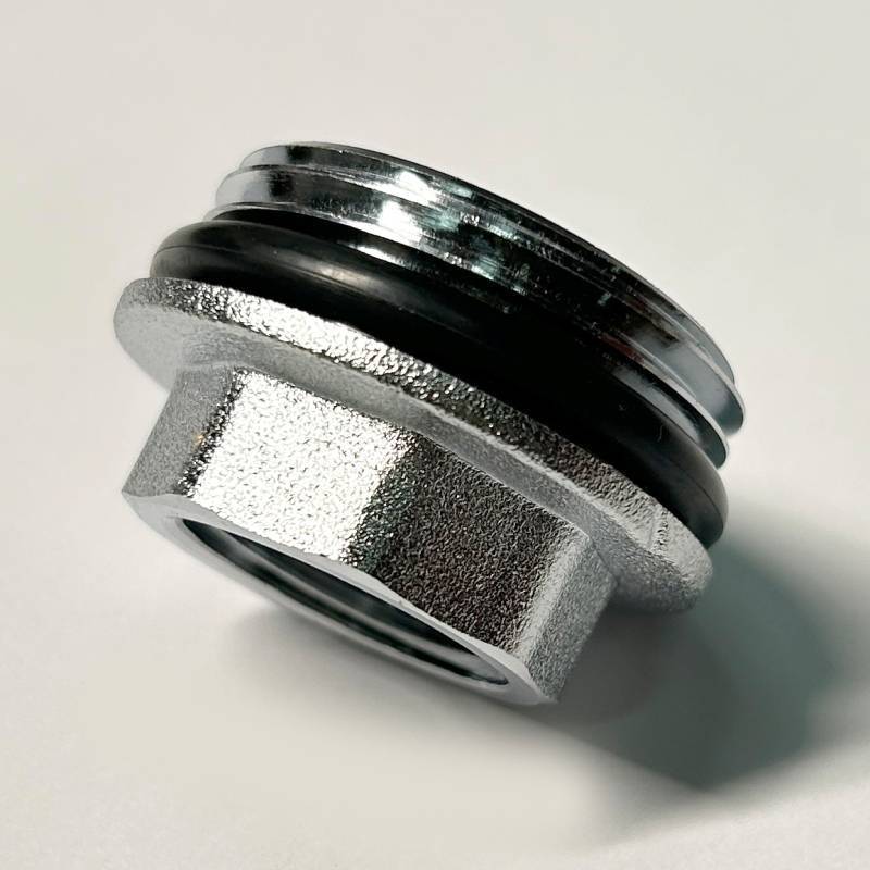 Переходник резьбовой General Fittings 1 x 1/2 НВ хромированный с O-Ring 634C4201