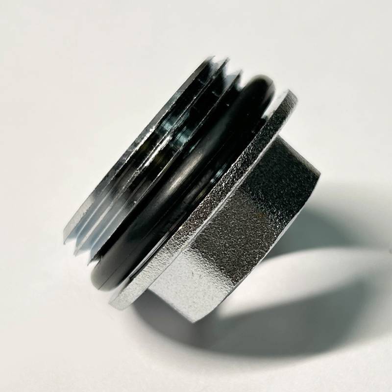 Переходник резьбовой General Fittings 1 x 1/2 НВ хромированный с O-Ring 634C4201