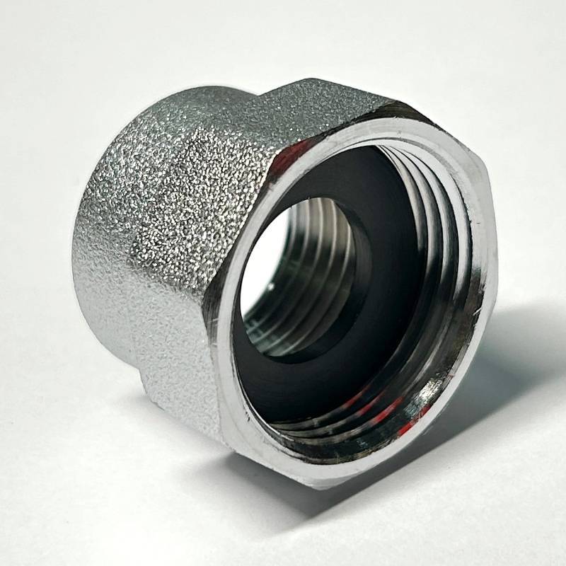 Переходник резьбовой General Fittings ВР-ВР 3/4x1/2 хромированный с плоской прокладкой dui635C3201