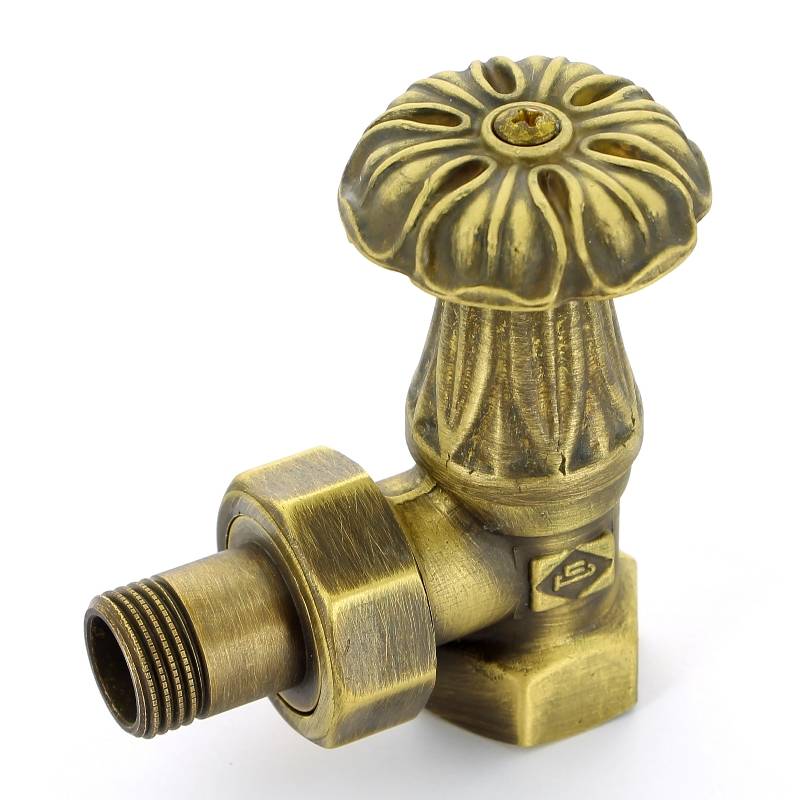 Вентиль радиаторный ручной Carlo Poletti Artistic 1/2 НВ угловой бронза V67310MA