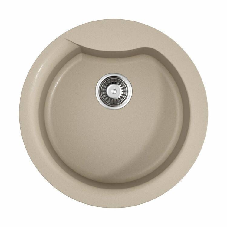 Кухонная мойка OMOIKIRI Yasugata 50 485x485 мм бежевый 1 отверстие 4993132