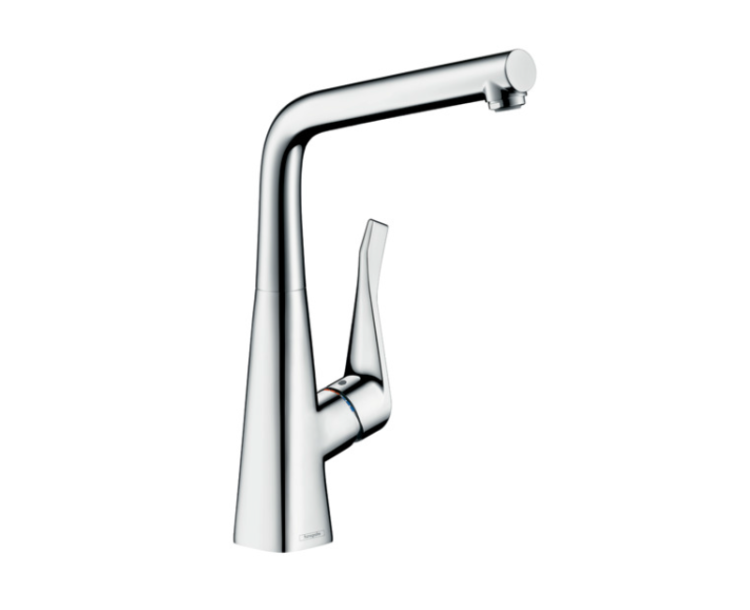 Смеситель для кухни Hansgrohe Metris M71 320 с выдвижным изливом хром 14822000