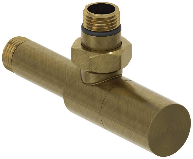 Вентиль угловой Сунержа Цилиндр G 1/2 x G 1/2 состаренная бронза 0514001212