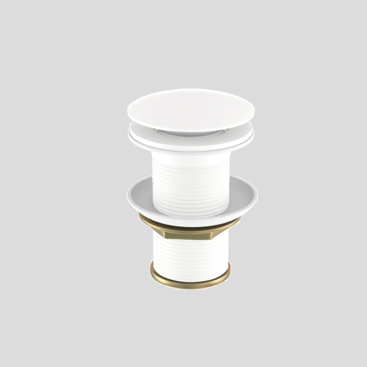 Донный клапан Jaquar для раковины без перелива 1 1/4 белый матовый ALD-WHM-727