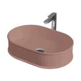 Раковина накладная Artceram Atelier 600х400х150 мм коричневый тортора ATL0024000