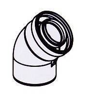 Колено дымохода De Dietrich 45° 110/150 мм комплект 2 шт. DY814