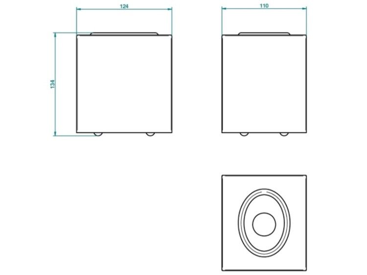 Коробочка для салфеток THG 124x110x134 мм золото G00F012704